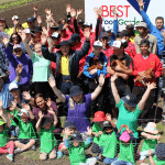 Volunteers at the BEST food garden