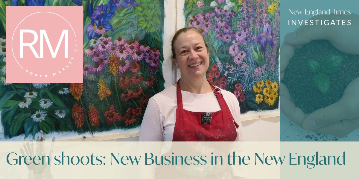 Home studio blossoms into business for Armidale artist
