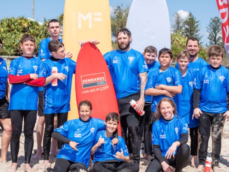 BackTrack Youth ride the waves at Surf for Life program