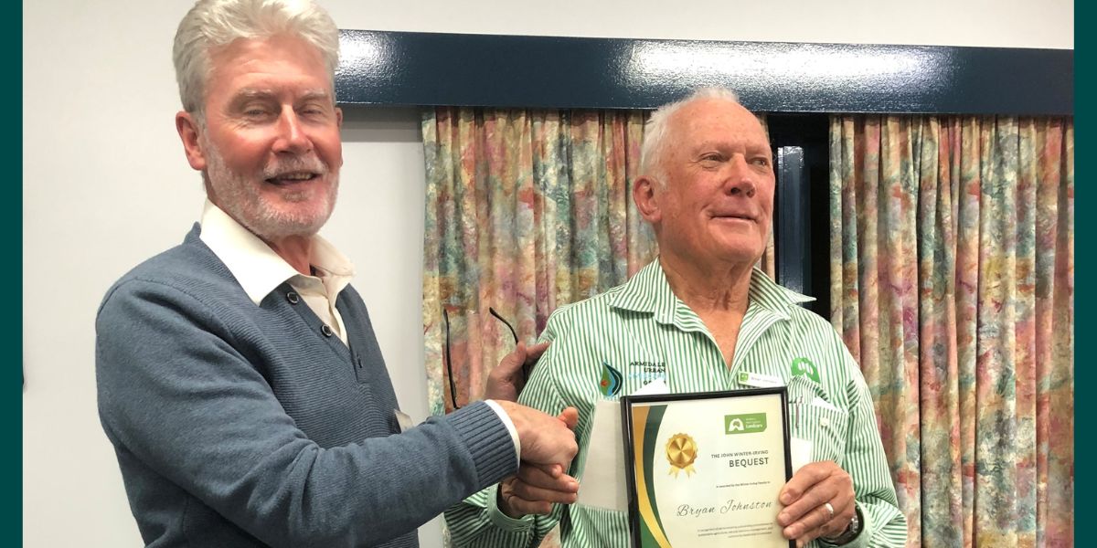 Armidale’s Bryan Johnston named recipient of 2025 John Winter-Irving Bequest