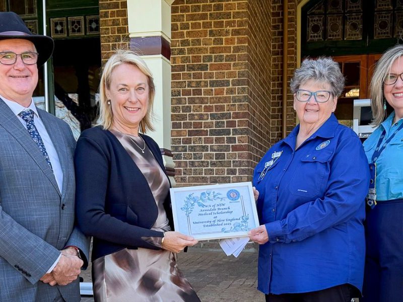 CWA Armidale creates $140,000 UNE scholarship for medical students