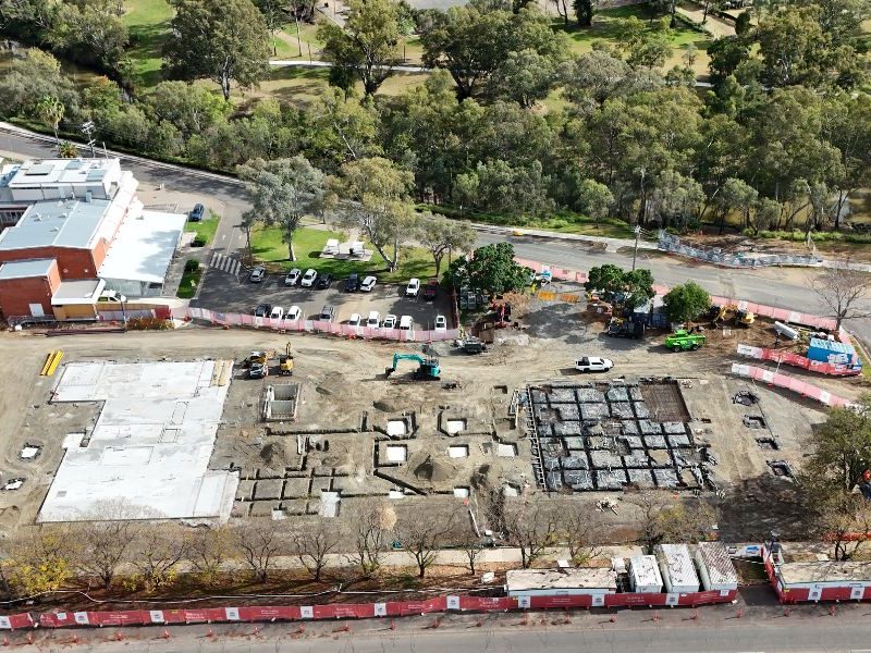 First major concrete pour completed in Moree Hospital upgrade