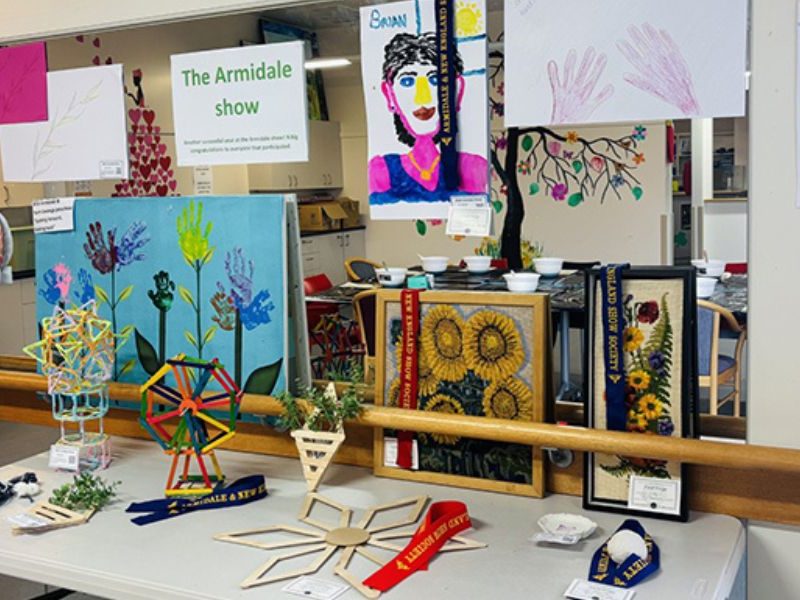 Aged-care residents shine at Armidale Show art exhibition