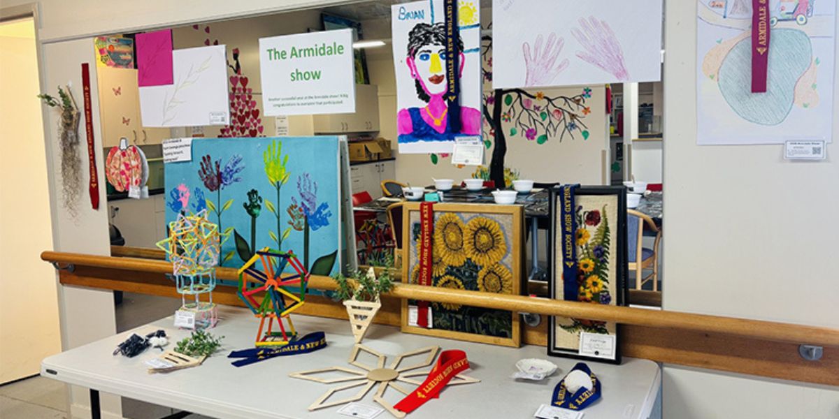 Aged-care residents shine at Armidale Show art exhibition