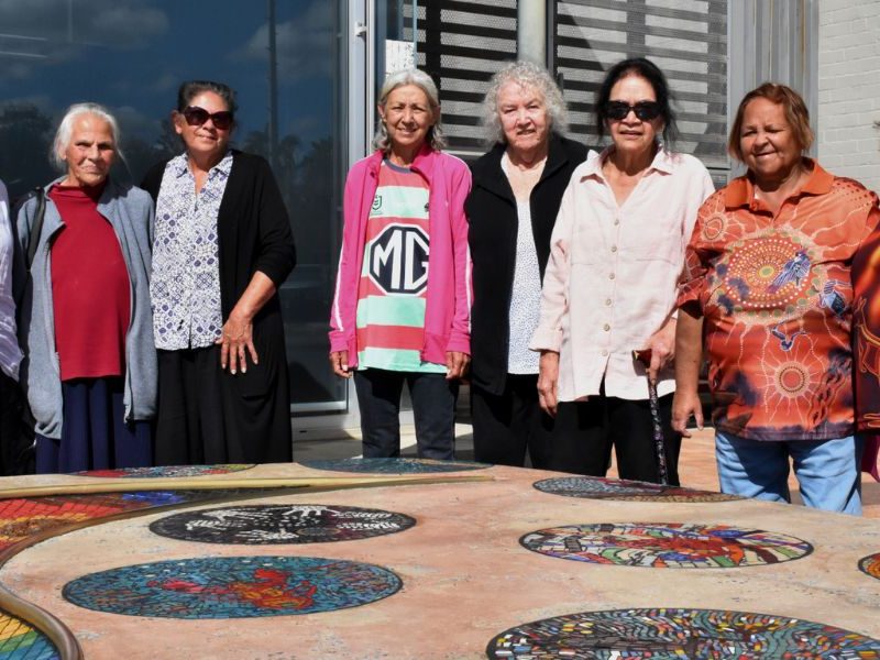 Rainbow Serpent water feature restored in Gunnedah