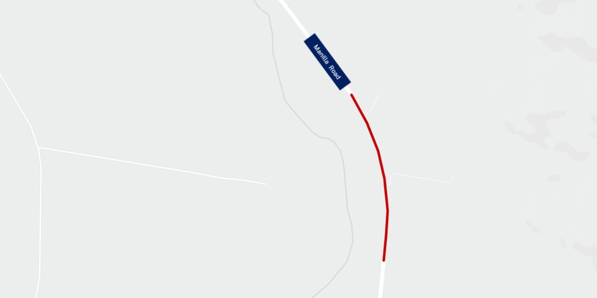 Changed traffic conditions for Tamworth motorists on Manilla Road