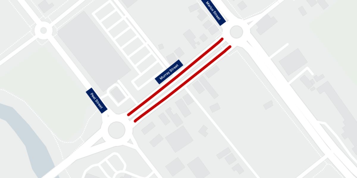Changed overnight traffic conditions on Murray Street, Tamworth