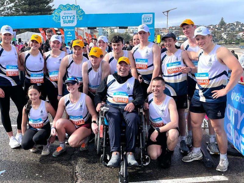 TAS students tackle City2Surf for rugby charity