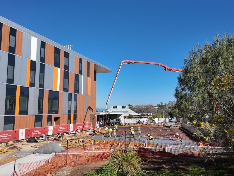 Major concrete pour marks milestone for Nioka Palliative Care Unit expansion