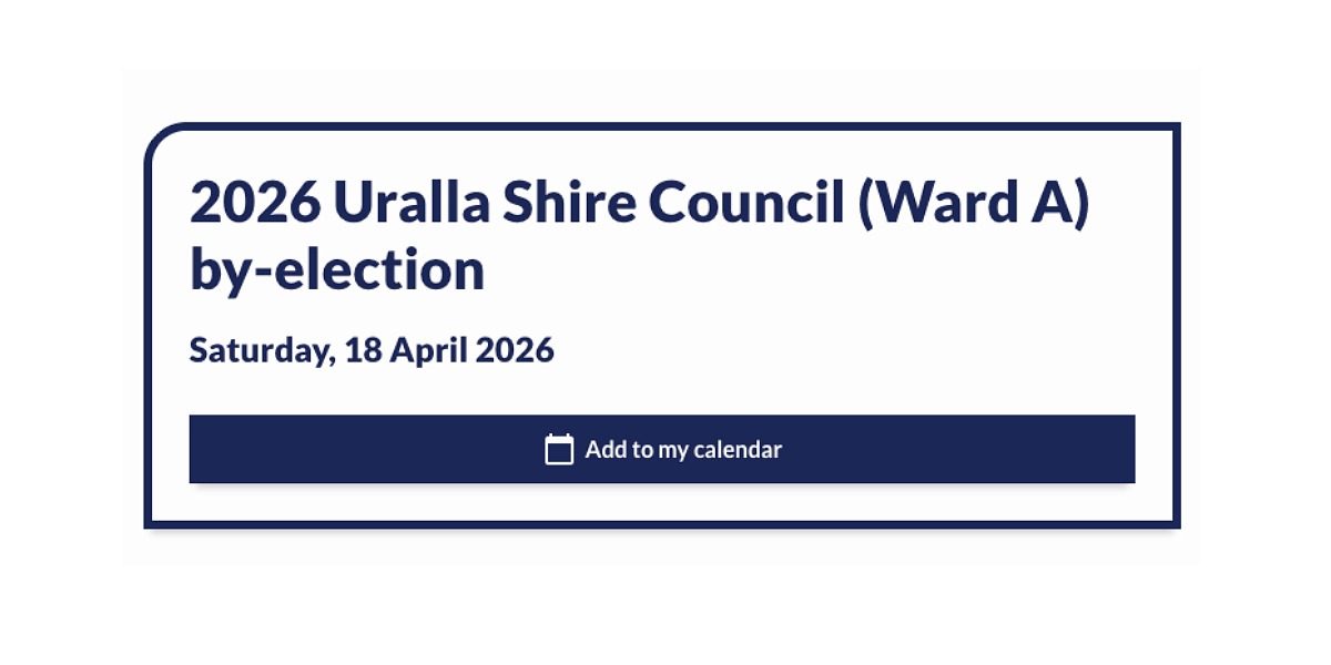 Nominations closing soon for Uralla Council by-election