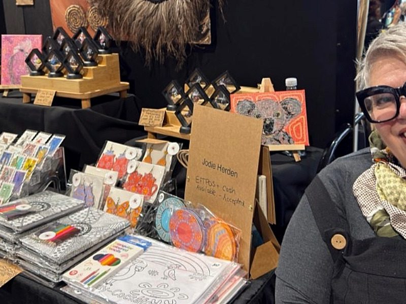 Mini Gather & Trade brings local Aboriginal art to Carols in the Park