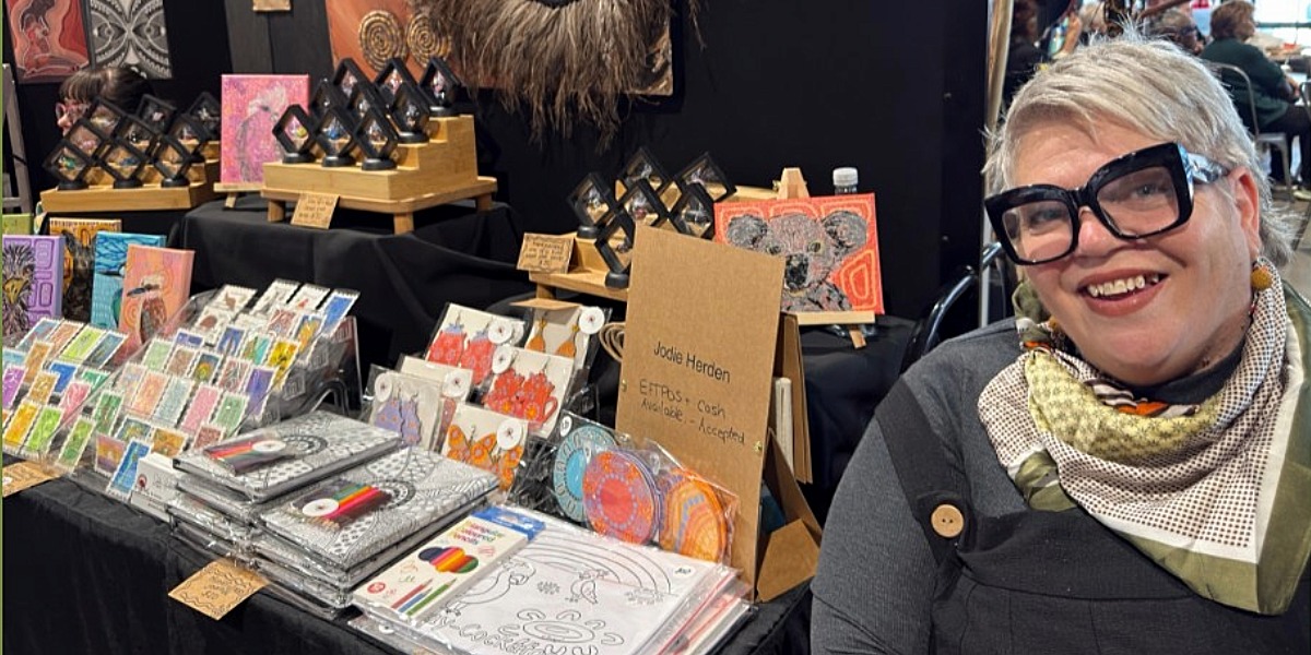 Mini Gather & Trade brings local Aboriginal art to Carols in the Park