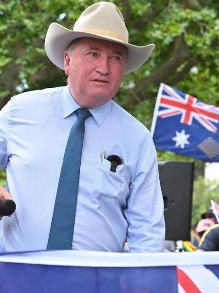 AI poster advertising Joyce at Tamworth rally fake