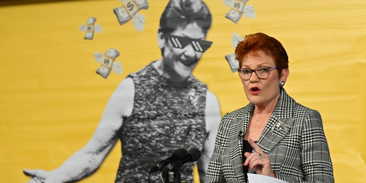 Hanson defies protest to call for ‘monocultural’ nation