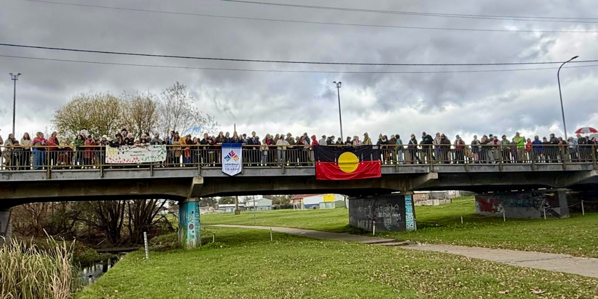 Strong turnout for Armidale’s 15th Reconciliation Bridge Walk despite wet forecast