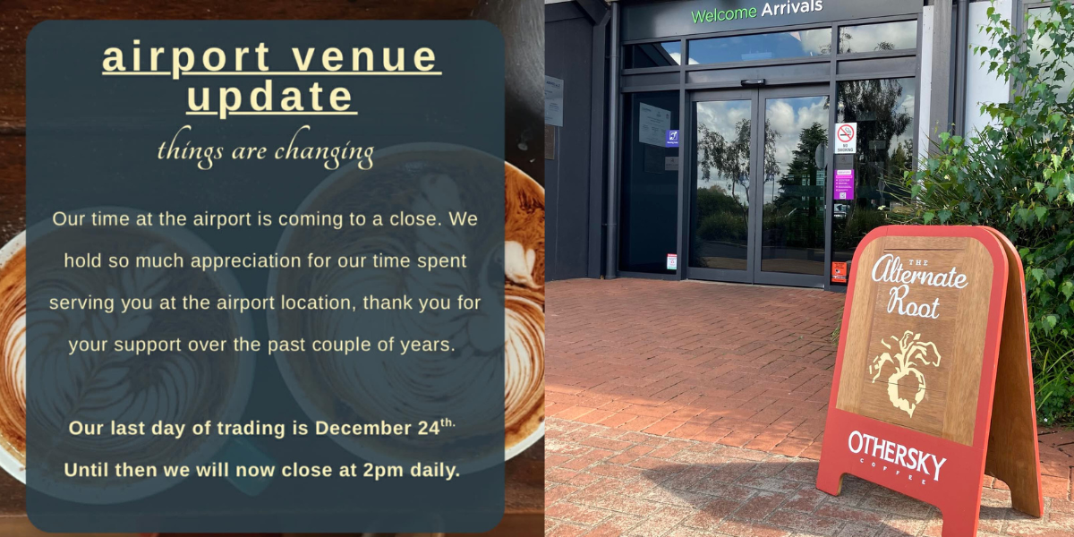 Airport café farewell as The Alternate Root closes Armidale location