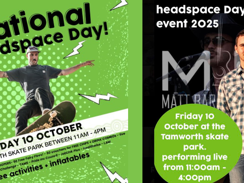 Tamworth invited to celebrate National headspace Day at the Skate Park