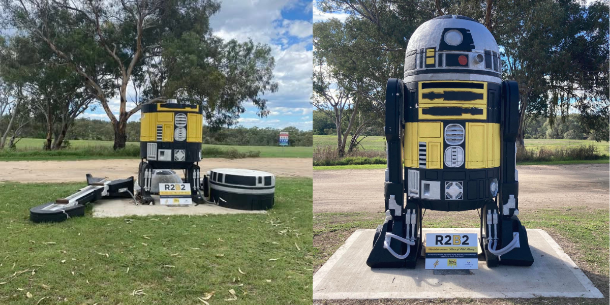 R2B2 stands tall again as Warialda principal rebuilds storm-hit icon