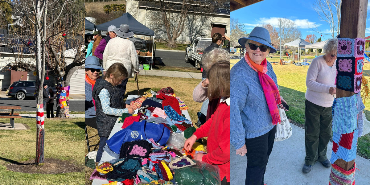 Walcha wraps itself in colour as community yarn bombing project returns